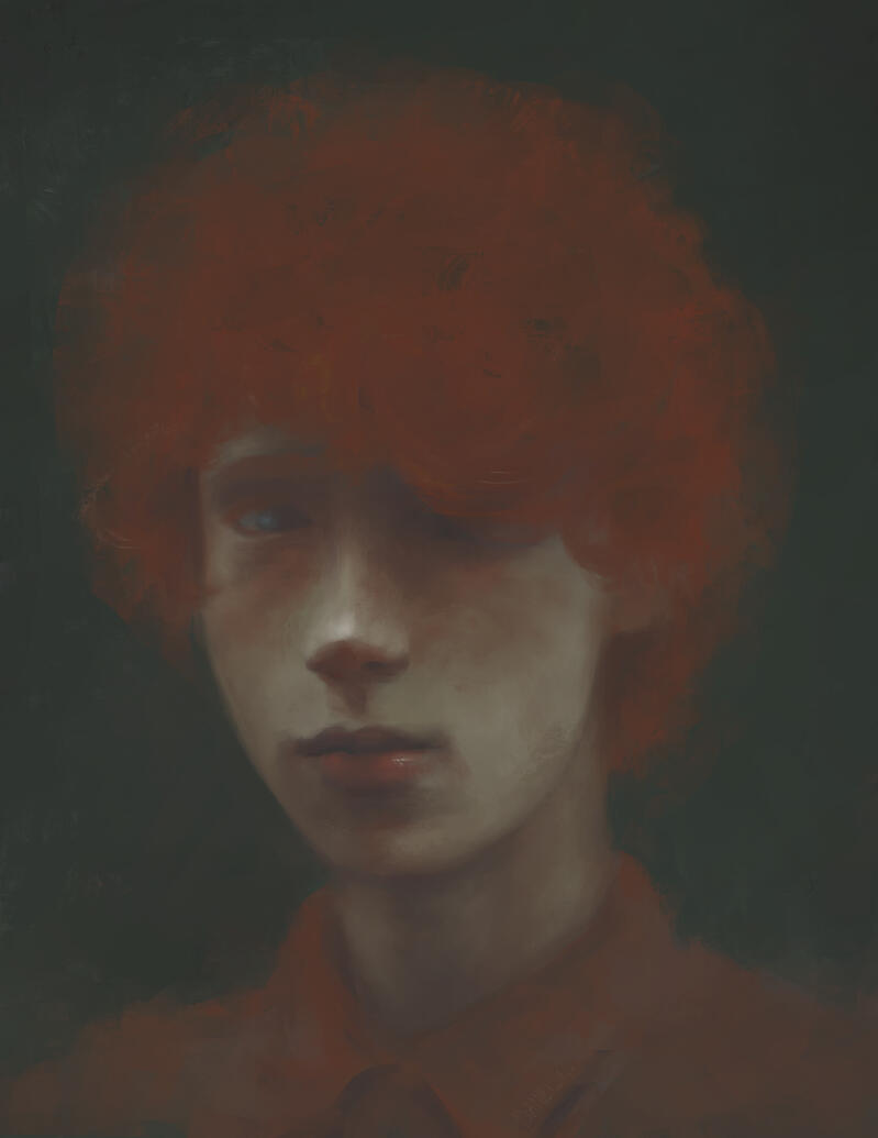 "Red haired boy"